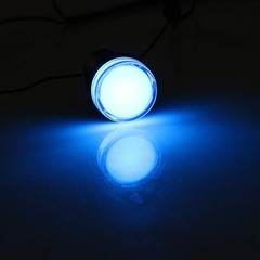 Blue Indicator Light 22mm Panel Mount AC DC 110V 2Pcs Electrical C Color: Blue