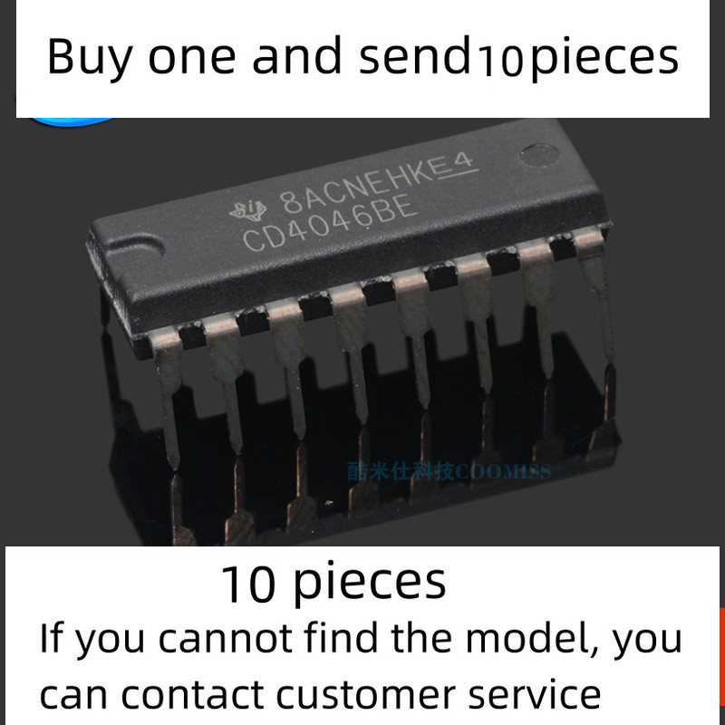 10 piece set original CD4046BE DIP-16 clock generator 2.4MHz 3V~ 18V
