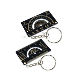 4cm FR4 Multifunctional PCB Reference Ruler Measuring Tool Angle Measure Meter