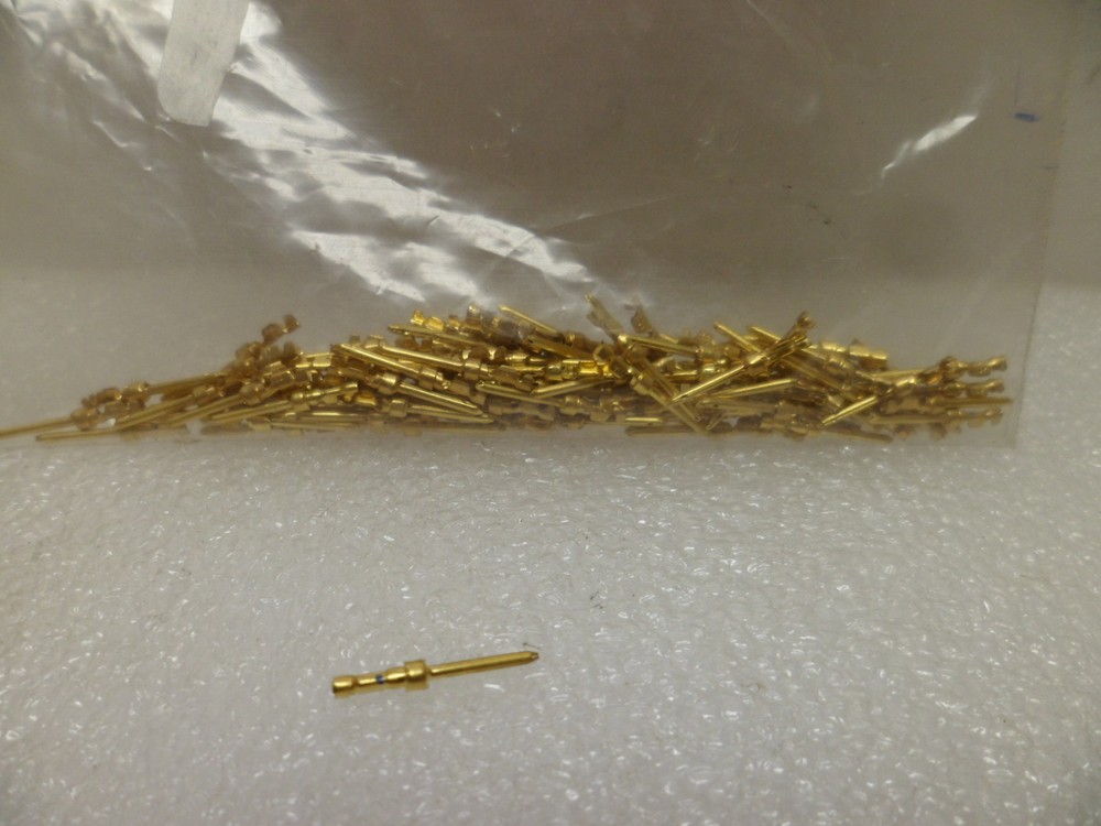AMP 66507-9 CONTACT PIN 20 DF GOLD CRIMP 24-28 AWG LOT OF 100 PCS. NOS