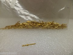 AMP 66507-9 CONTACT PIN 20 DF GOLD CRIMP 24-28 AWG LOT OF 100 PCS. NOS