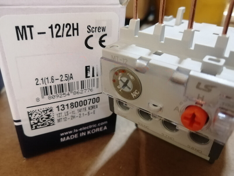1PCS NEW FIT FOR LS thermal relay MT-12/2H 1.6-2.5A MT-12/2H 5-8A