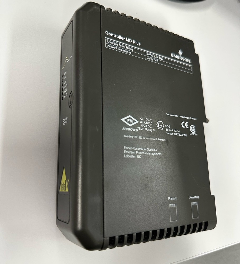 Emerson Delta V Controller MD Plus KJ2003X1-BB1 Rev: A B D Fisher 12P3439X012
