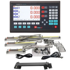 LCD Digital Readout DRO Linear Kit Glass Scales Encodor for 9×42 Bridgeport Mill