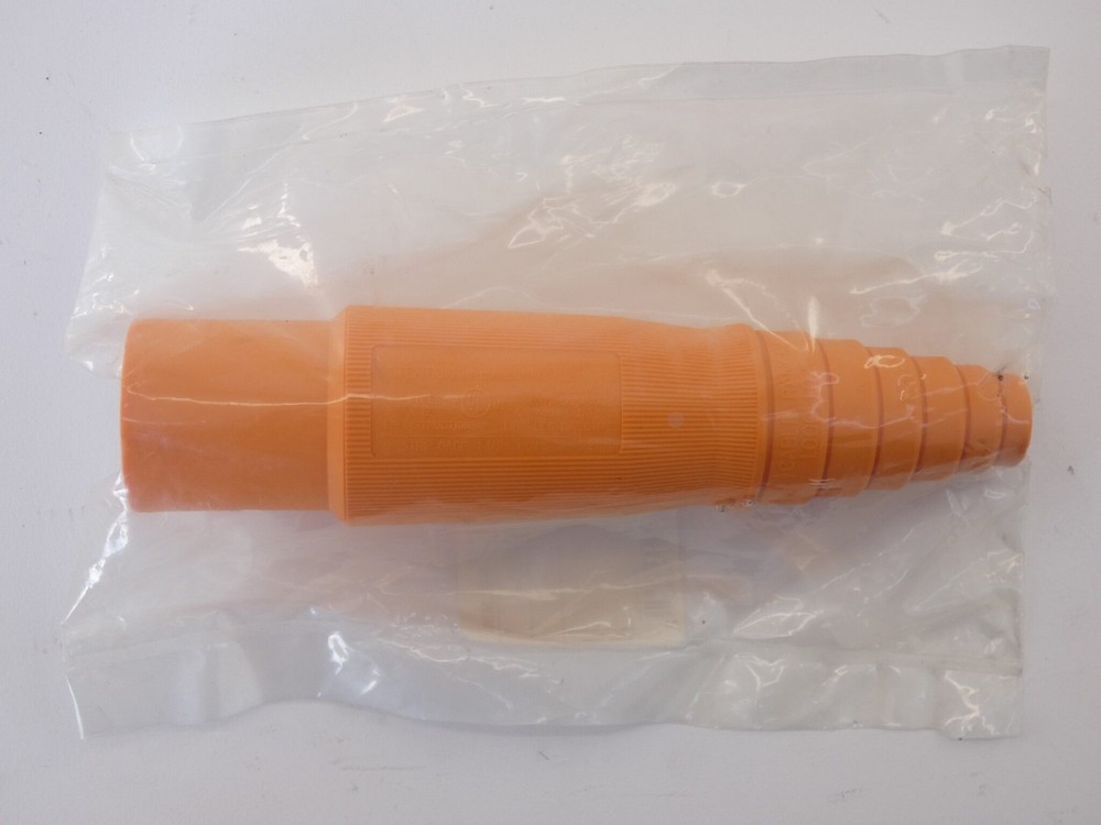 Kellems Hubbell HBLMBO Single Pole Replacement Male Plug Body Orange – NEW Su…