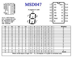 7-segment LED VFD Display Controller IC MSD047 = K514ID1 Lot of 16 pieces
