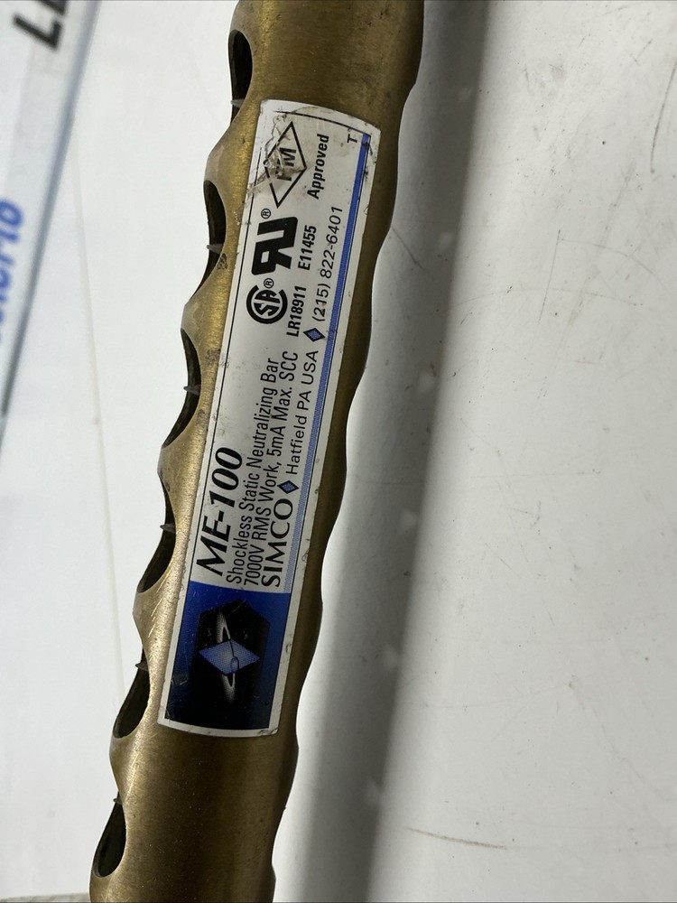 Simco ME-100 Shockless Static Neutralizing Bar. AC-089