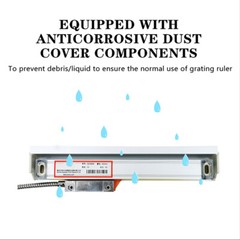 Precision 1μm Linear Scale DRO 3 Axis Digital Readout Glass Encoder Lathe Mill