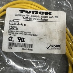 🔥Turck PKG 3M-2-RS 4T Cordset U2516-37, New Free Shipping🇺🇸
