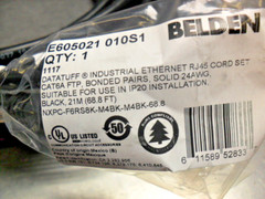 Belden E605021 010S1 Industrial Network Cable, 68.8 FT NEW