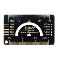 4cm FR4 Multifunctional PCB Reference Ruler Measuring Tool Angle Measure Meter