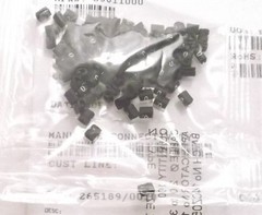 TE CONNECTIVITY Wire Marker, Z Type, Push On Pre Printed, 0, White, Black, 3.2mm