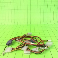Misc Molex Fan Collectors Black Red White Green Yellow Power Cable Wire