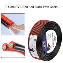 2-Core RVB Red And Black Twin Cable Camera LED Wire Parallel Flexible Cable PVC