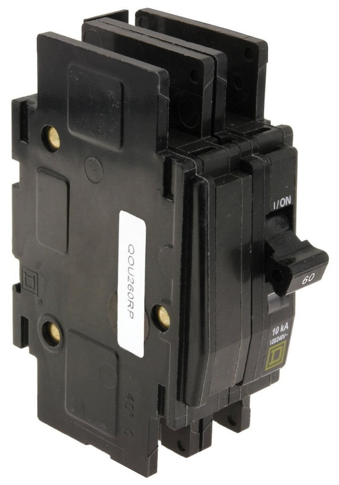 NIB – Square D – QOU260 – Miniature Circuit Breaker, 60A, 2-Pole, 120/240Vac