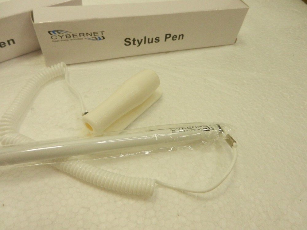 Cybernet uc7-3 Stylus Touch Screen rubber tip Pen with Holder – WHITE !