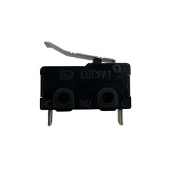 DICGU SM5 Curved Lever 2-Pin Micro Limit Switch 5A 125/250VAC Normally Closed