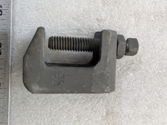 3/8 in Malleable Iron Beam Clamp C-Clamp Threaded Rod Hanger Steel Construction