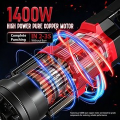 Electric Hydraulic Hole Puncher Punching Tool +5 Dies for Iron Copper Aluminum