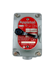 Appleton EDSC175F2 3/4″ Hub Size 277VAC 20A 2P1 Gang Front Lever Tumbler Switch