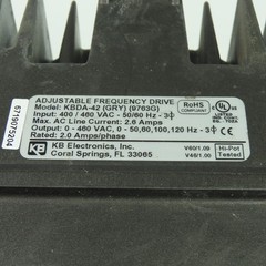 KB Electronics KBDA-42 AC Motor Speed Control VFD Drive 400/460VAC 2.6A