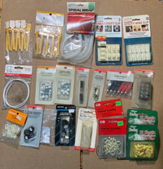 21 pks OF Assorted Electrical Wire Clips Fasteners AS SHOWN NIP