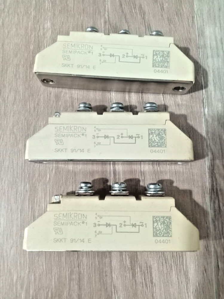 3PCS LOTS OF SKKT91/14E SEMIKRON THYRISTOR / DIODE MODULE SKKT91-14E