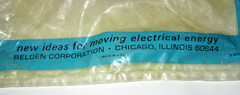 NOS Belden NEMA 5-15 Heavy Duty 9ft Extension Cord 15A/125V 14 AWG Made in USA