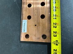 COPPER BUSBAR GROUND 4″ WIDE x 24” LONG x 1/2″ THICK 14+ POUNDS LARGE
