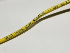 West Penn Wire 254245 24/4P Cat5E UTP Plenum Network Cable CMP Yellow /100ft