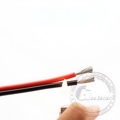 2-Core Twin Flexible Silicone Cable 10/12/14/16/18/20/24/26/30 AWG Wire 200°C