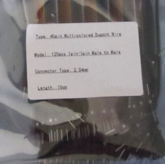 3 x 40 Pin DUPON WIRE 1P-1P 120 Pcs Male to Male Connector Type 2.54 mm