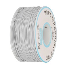 1 Roll 30AWG Single Strand Copper Wire Wrapping Cable 0.25mm White