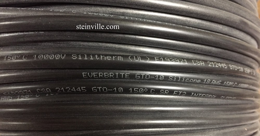 50′ Ablon SiliTherm Silicone Neon GTO Wire, Integral Sleeve 10 KV Super Flexible