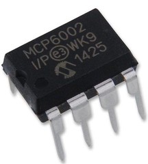 5PCS Microchip MCP6002-I/P MCP6002 + Sockets – Dual 1 MHz Op Amp DIP-8 New IC