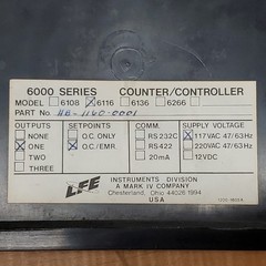 LFE HB-1160-0001 Programmable Controller, Model 6116 – USED