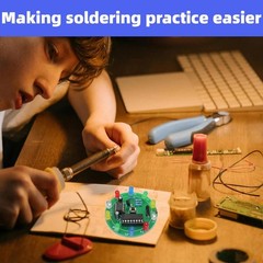 Soldering Practice Kit DIY NE555 CD4017 Lucky Wheel LED Circuit Board Training