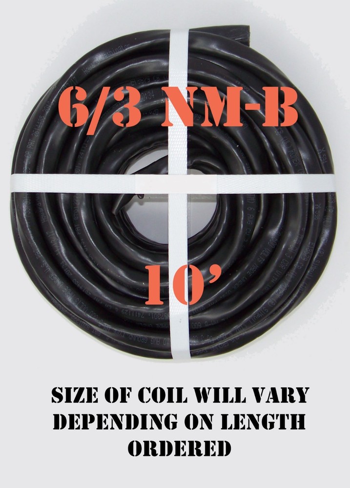 6/3 NM-B x 10′ Southwire “Romex®” Electrical Cable