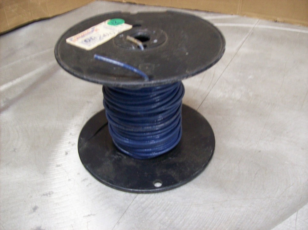 #12) NEW Spool of Electric Wire – 12 Guage Solid 120′ Blue