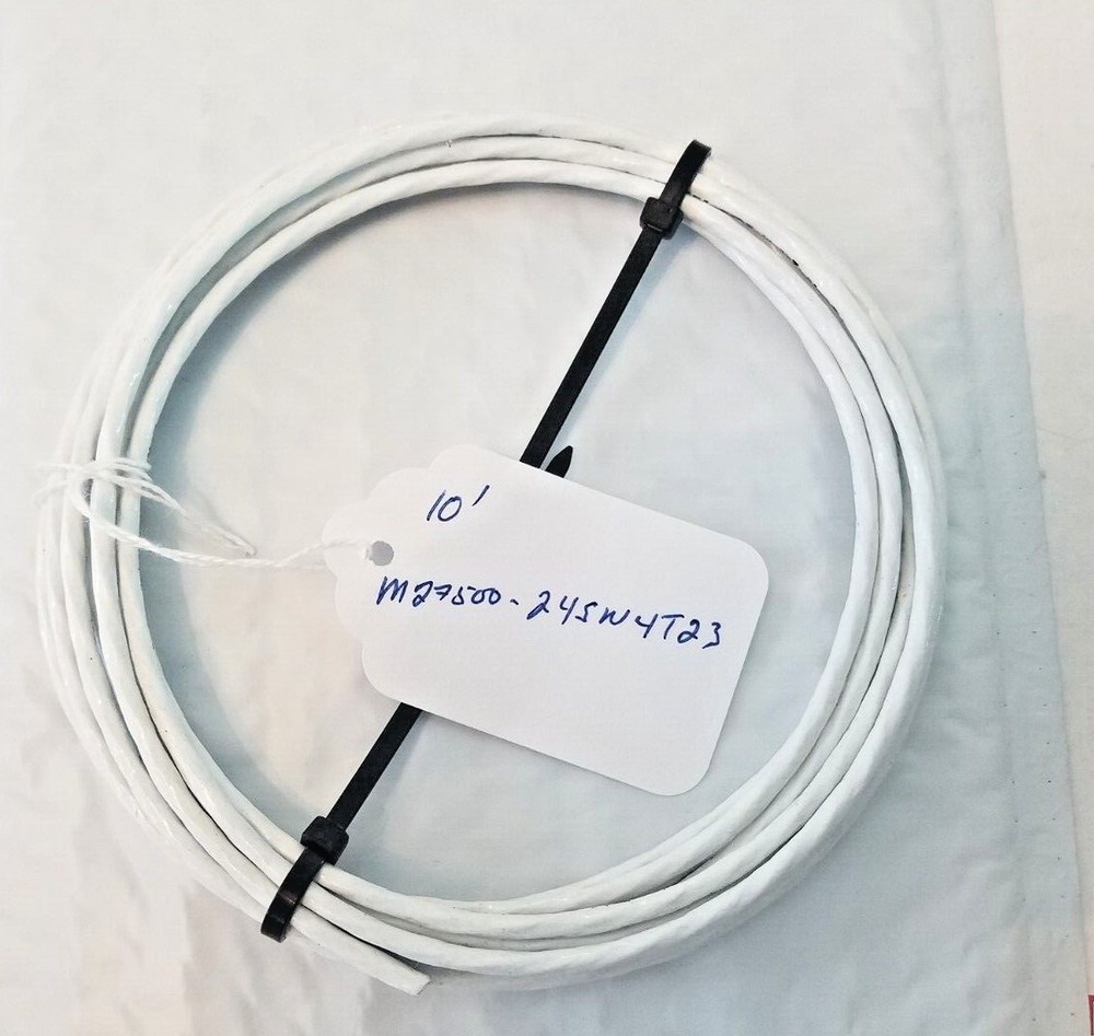 10 FEET M27500-24SN4T23 24 AWG 4 Conductor wire Mil spec. Airframe