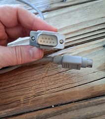 Vintage Unbranded Mini 8 Pin DB 9 Male Micro Connector Cable for Apple Mac ?
