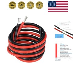 12 Gauge Silicone Wire Kit Red and Black Each 10ft Flexible 12 AWG Stranded T…