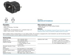 1pcs – SCHURTER IEC Inlet C14 Socket AC 10A 250VAC – 6162.0058
