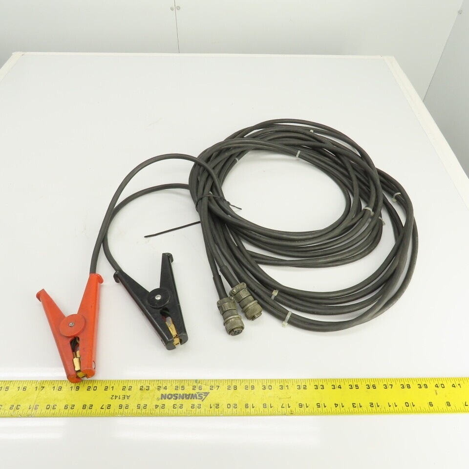 16 Awg 4 Conductor Test Cable With Alligator Clamp & Bendix 4 Pin Connector 30’L