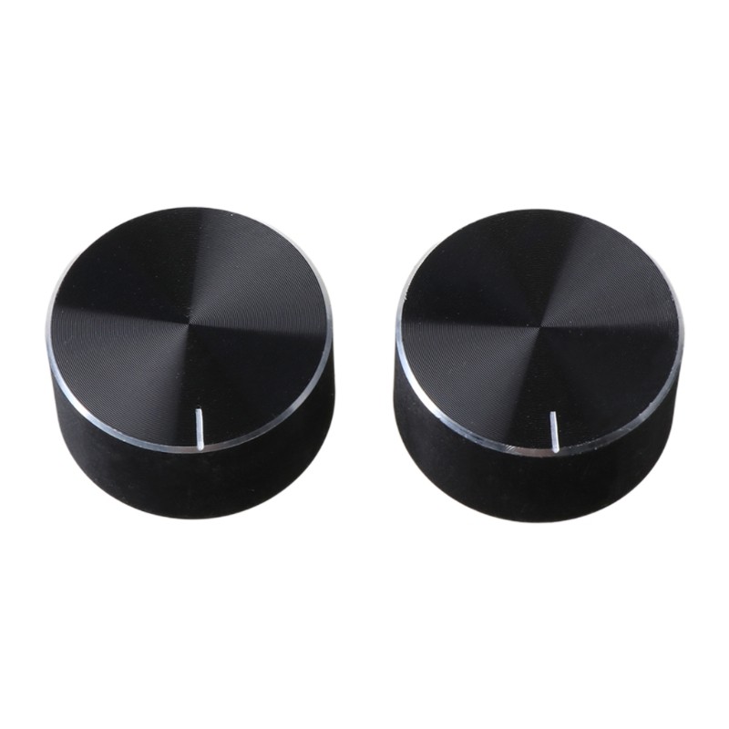 2pcs Aluminum Rotaries Electronic Control Potentiometer Knob Measure Control