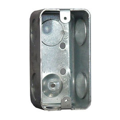 EGS 4SSLVBEK, 2-1/8″ x 2-1/8″ x 4″, 7-KO, 1-Gang, Steel, Handy Box, 1pc