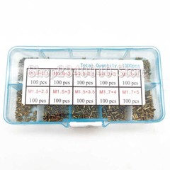1000Pcs GB876 M0.9 M1.3 M1.5 M1.7 Mix Tubular Rivets Double-sided Circuit Board