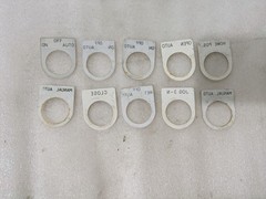 Lot of 10 Legend Plates Pulper Home Jog Manual Auto Industrial Electrical OEM