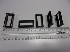 5 Pack Lot DIP28 Wide DIP IC Sockets 28 Pins 2 Rows 14 Pins Each Sides Circuit