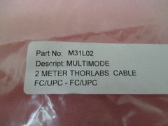 MULTIMODE 2 METER THORLABS CABLE M31L02, GIF62.5